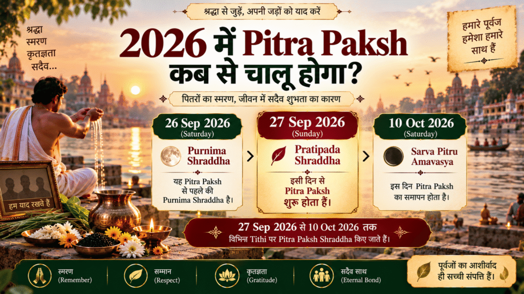 2026 में Pitra Paksh कब से चालू होगा