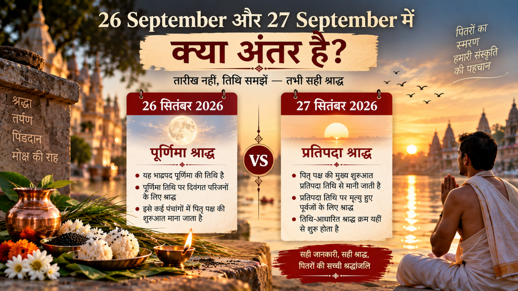 26 September और 27 September में क्या अंतर है?