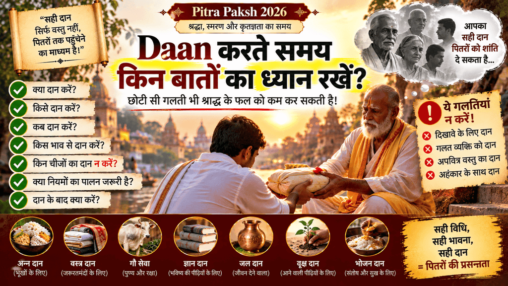 Daan करते समय किन बातों का ध्यान रखें?