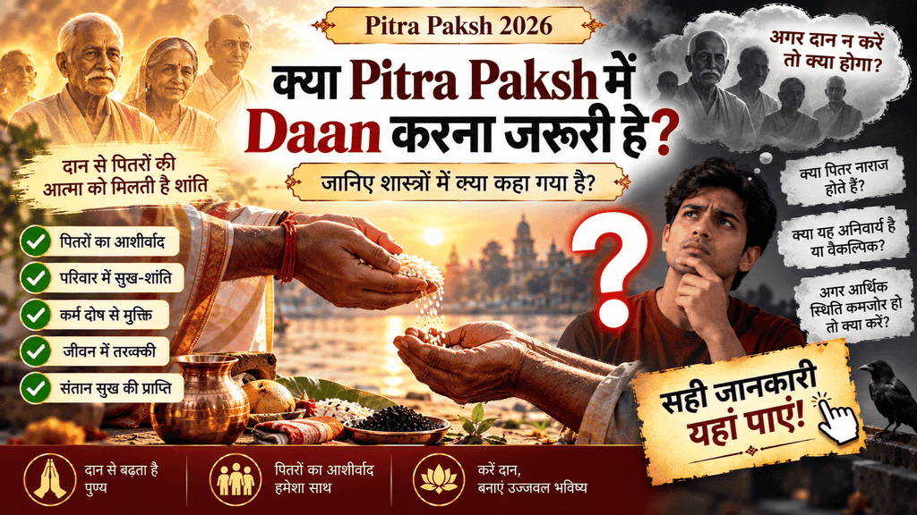 क्या Pitra Paksh में Daan करना जरूरी है?